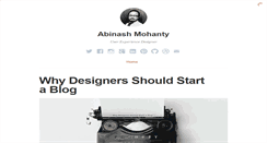 Desktop Screenshot of abinashmohanty.com